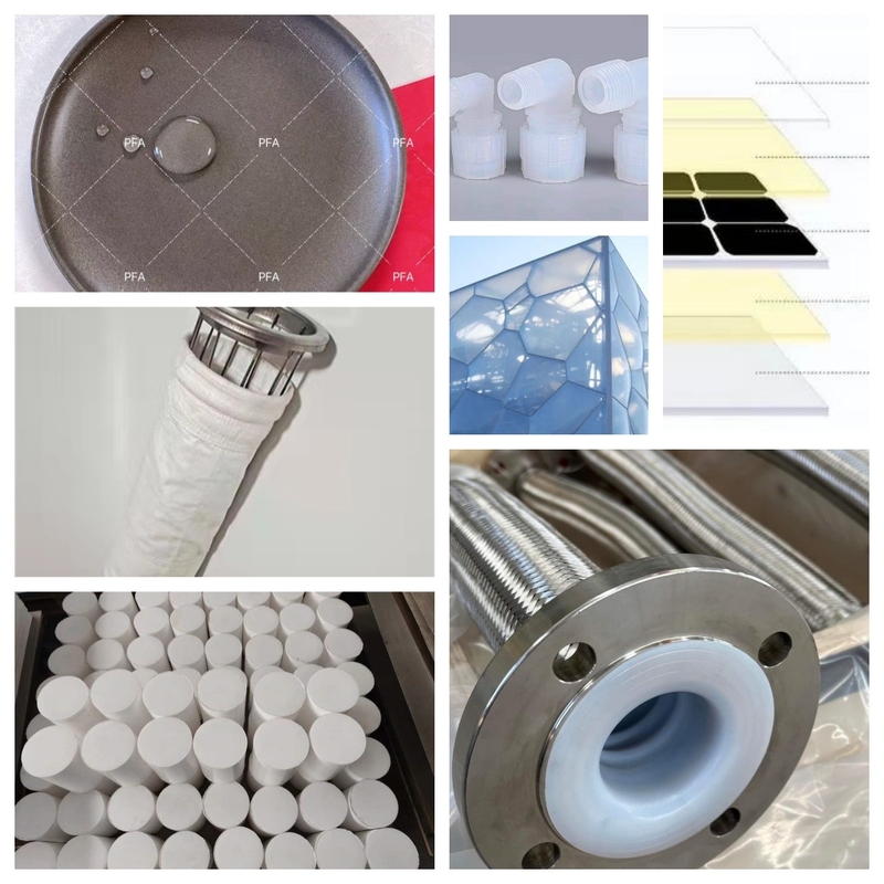 Fluoroplastiques sur mesure matières premières Petites granulés en forme de couleur noire industrielle